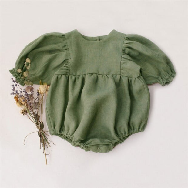 Tangerine Dreame Spring Cotten Romper BABY VIBES & CO.