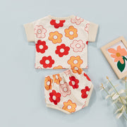 Short Sleeve Sugar Cookie Tee + Matching Bummies Set BABY VIBES & CO.