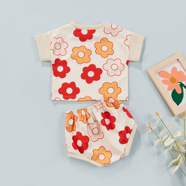 Short Sleeve Sugar Cookie Tee + Matching Bummies Set BABY VIBES & CO.