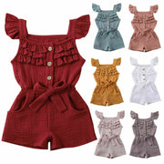Ruffle Sleeve Romper Jumpsuit 6M-5Y BABY VIBES & CO.