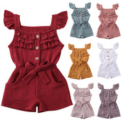 Ruffle Sleeve Romper Jumpsuit 6M-5Y BABY VIBES & CO.