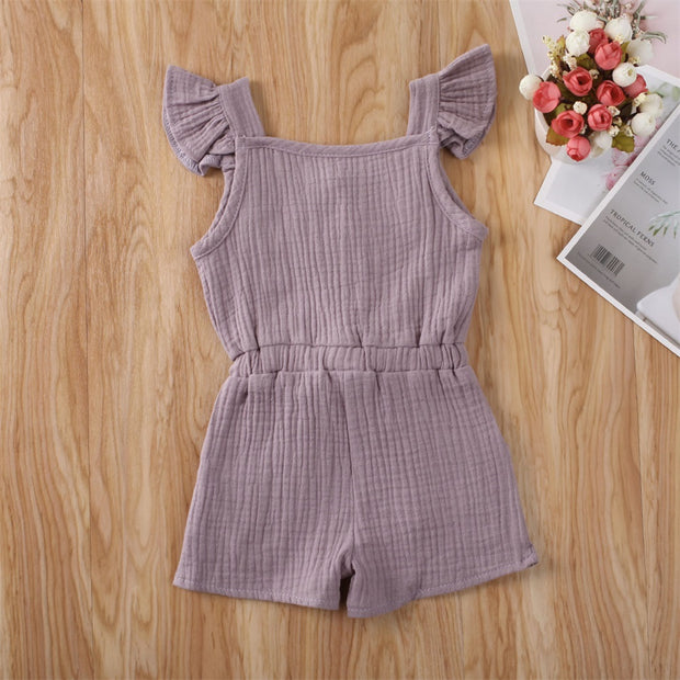 Ruffle Sleeve Romper Jumpsuit 6M-5Y BABY VIBES & CO.
