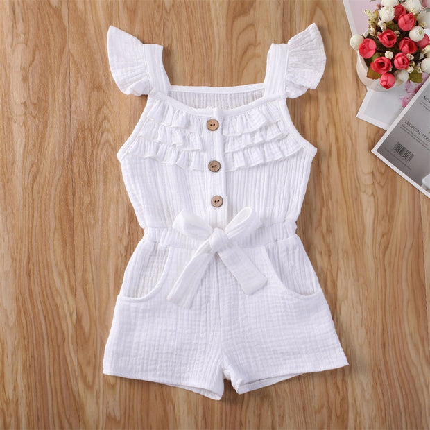 Ruffle Sleeve Romper Jumpsuit 6M-5Y BABY VIBES & CO.