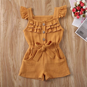 Ruffle Sleeve Romper Jumpsuit 6M-5Y BABY VIBES & CO.