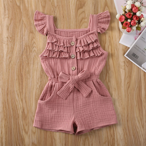 Ruffle Sleeve Romper Jumpsuit 6M-5Y BABY VIBES & CO.