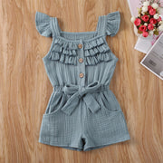 Ruffle Sleeve Romper Jumpsuit 6M-5Y BABY VIBES & CO.