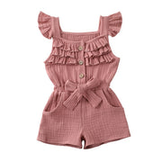 Ruffle Sleeve Romper Jumpsuit 6M-5Y BABY VIBES & CO.