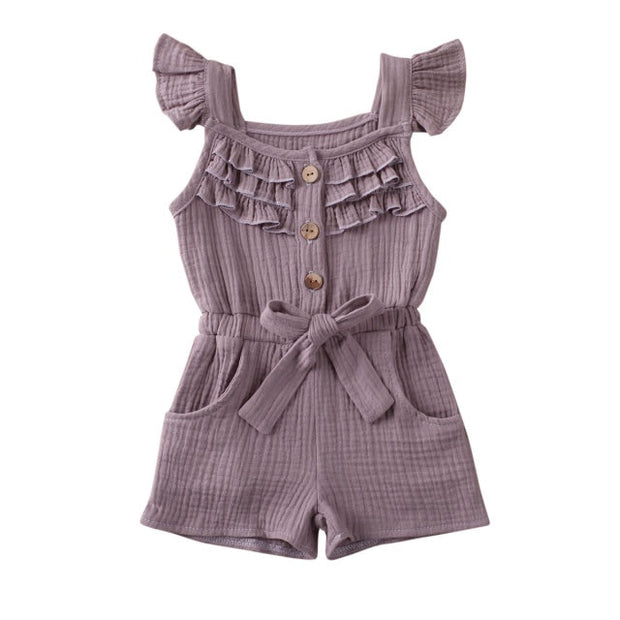 Ruffle Sleeve Romper Jumpsuit 6M-5Y BABY VIBES & CO.