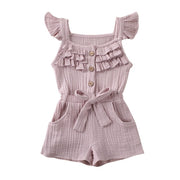 Ruffle Sleeve Romper Jumpsuit 6M-5Y BABY VIBES & CO.