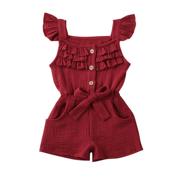 Ruffle Sleeve Romper Jumpsuit 6M-5Y BABY VIBES & CO.