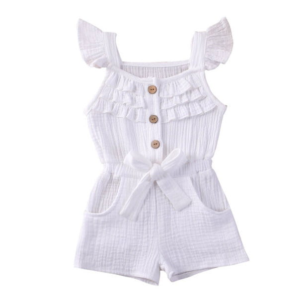 Ruffle Sleeve Romper Jumpsuit 6M-5Y BABY VIBES & CO.