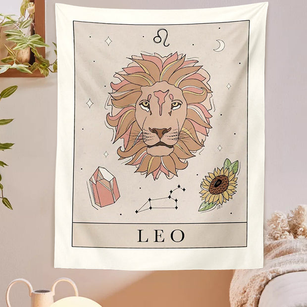 STARS & SUN HIPPIE ZODIAC SIGN TAPESTRY WALL DECOR BABY VIBES & CO.