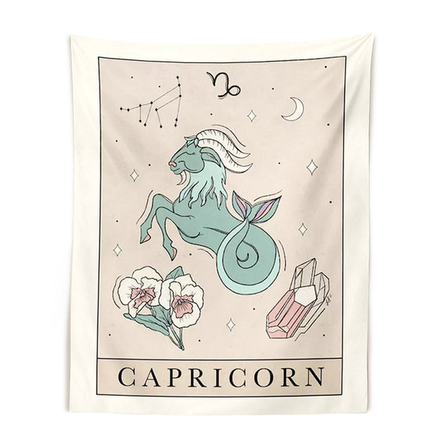 STARS & SUN HIPPIE ZODIAC SIGN TAPESTRY WALL DECOR BABY VIBES & CO.