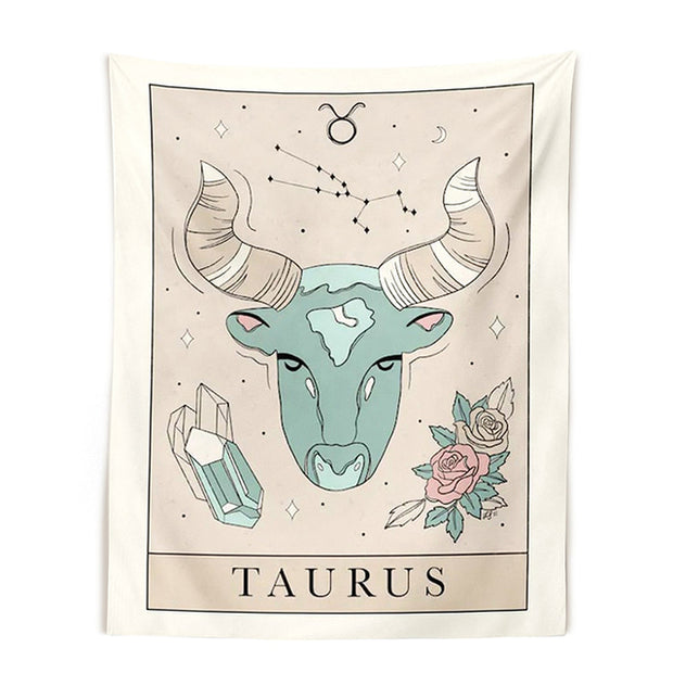 STARS & SUN HIPPIE ZODIAC SIGN TAPESTRY WALL DECOR BABY VIBES & CO.