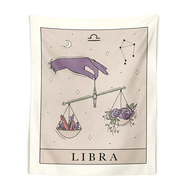 STARS & SUN HIPPIE ZODIAC SIGN TAPESTRY WALL DECOR BABY VIBES & CO.