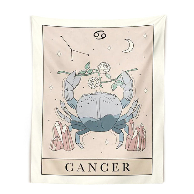 STARS & SUN HIPPIE ZODIAC SIGN TAPESTRY WALL DECOR BABY VIBES & CO.