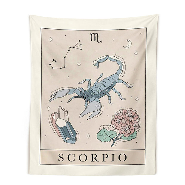 STARS & SUN HIPPIE ZODIAC SIGN TAPESTRY WALL DECOR BABY VIBES & CO.