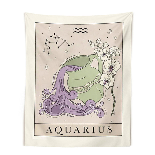 STARS & SUN HIPPIE ZODIAC SIGN TAPESTRY WALL DECOR BABY VIBES & CO.