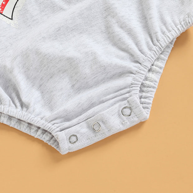 Independence Day Romper 0-24M Letter Printed Short Sleeve USA Baby Jumper BABY VIBES & CO.